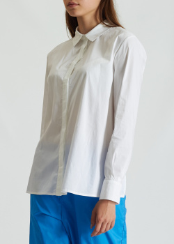 Белая рубашка Liviana Conti асимметричного кроя, фото